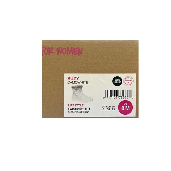 RYKA WOMENS SUZY BOOTIES WHITE CAMO 8M - Picture 3 of 3